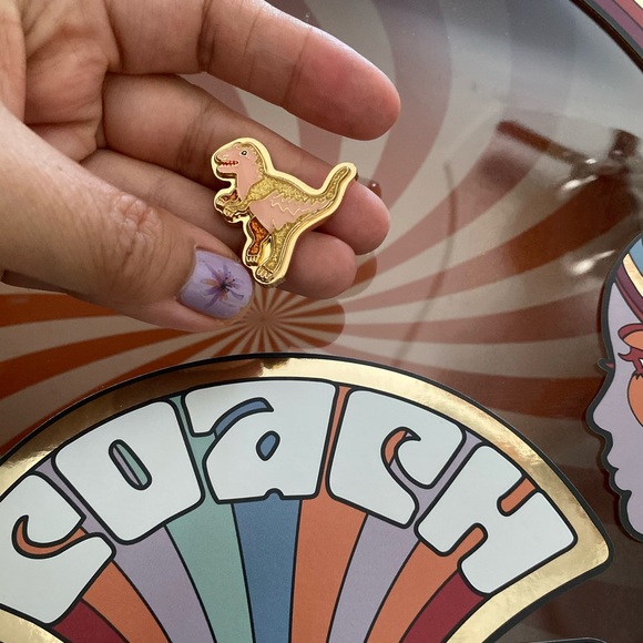 Dinosaur COACH Collab Statement Ring Gold Dino Huge Costume Jewelry Kawaii Cute - Picture 7 of 8